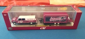 M2 Machines Hauler 1973 Chevrolet Cheyenne Super 30 & 1969 Camaro Cherry Coke - Picture 1 of 12