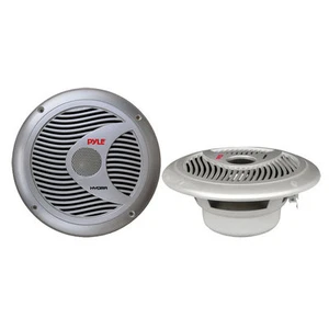 New Pyle PLMR60S 150 Watts 6.5'' 2 Way Boat Marine Waterproof Speakers Silver - Picture 1 of 1
