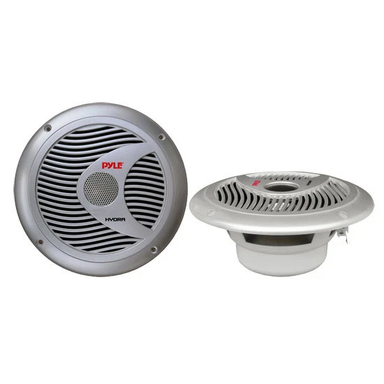 New Pyle PLMR60S 150 Watts 6.5'' 2 Way Boat Marine Waterproof Speakers Silver - Image 1 of 1