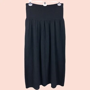 Womens VTG Lambswool black sweater skirt 48 S M United Colors of Benetton Italy - Picture 1 of 2