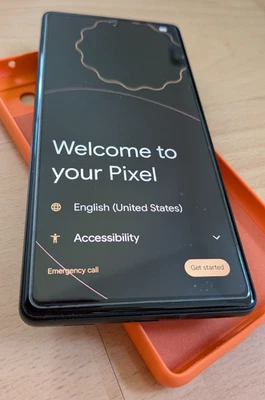 Google Pixel 6a - 128GB - Charcoal (Ohne SIM-Lock) mit Schutzfolie + Schützhülle - Bild 1 von 4