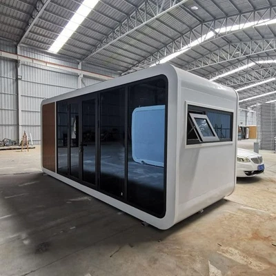 Low Cost Apple Capsule Prefab Villa Steel Structure Prefab Villa - Image 1 of 4