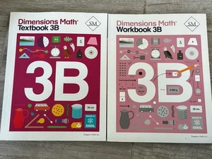 🌟 Dimensions Math 3B Workbook and Textbook 2 books 9781947226234 9781947226098 - Picture 1 of 7