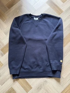 Carhartt Chase Sweatshirt, Large, Navy - Picture 1 of 3