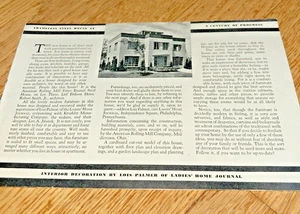 1933 FRAMELESS STEEL HOUSE at A CENTURY OF PROGRESS Booklet INTERIOR DECORATION - Picture 1 of 8