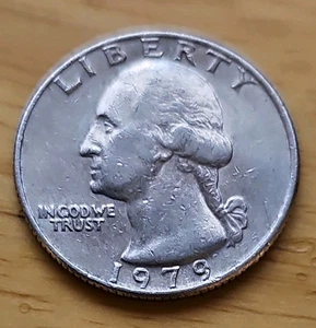 1979 Washington Quarter No Mint Mark Error Rare US Coin - Bild 1 von 4