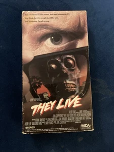 They Live VHS  1989 MCA Home Video John Carpenter  - Picture 1 of 11