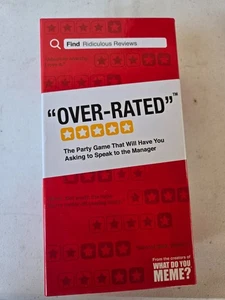 Over-Rated Party Game By The Creators Of What Do You Meme Fun Adult Games Cards - Picture 1 of 5