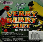 Brown's Wild Bird Suet Outdoor Food Treat Verry Berry Square Cake 1 lot with 2.