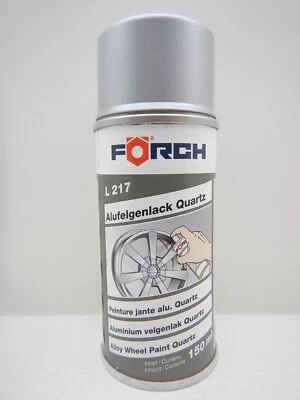 FELGENLACK LACK FELGE ALUFELGEN QUARTZ SILBER LACKSPRAY SPRAY FARBE 150ML  - Bild 1 von 2