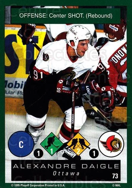 1995-96 Playoff One on One #73 Alexandre Daigle - Image 1 of 1