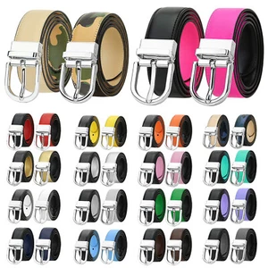 Falari Multicolor Women Reversible Genuine Leather Belt Enclosed in Gift Box - Picture 1 of 56