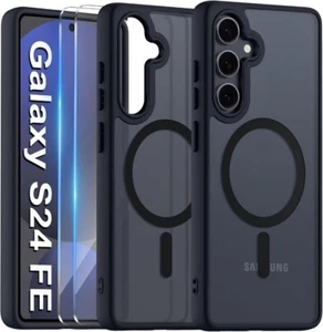 MAGSAFE Case For Samsung Galaxy S24FE/S25 Ultra Magnetic Ring ARMOUR Phone Cover - Picture 1 of 12
