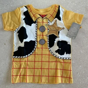 New Disney Store Toy Story Woody Shirt T-shirt Top Kids Boys Size 5/6 - Picture 1 of 3