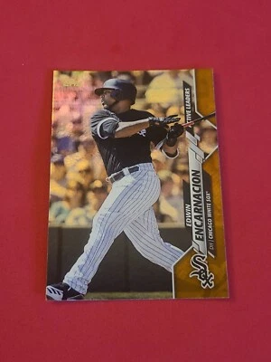 2020 Edwin Encarnacion Topps Update #U-76 SP Gold Foil Refractor  - Image 1 of 2