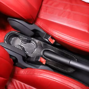 Mittelkonsole Handbremse Rahmen Carbon Fiber Aufkleber Für Fiat 500 Abarth 595 - Imagen 1 de 9