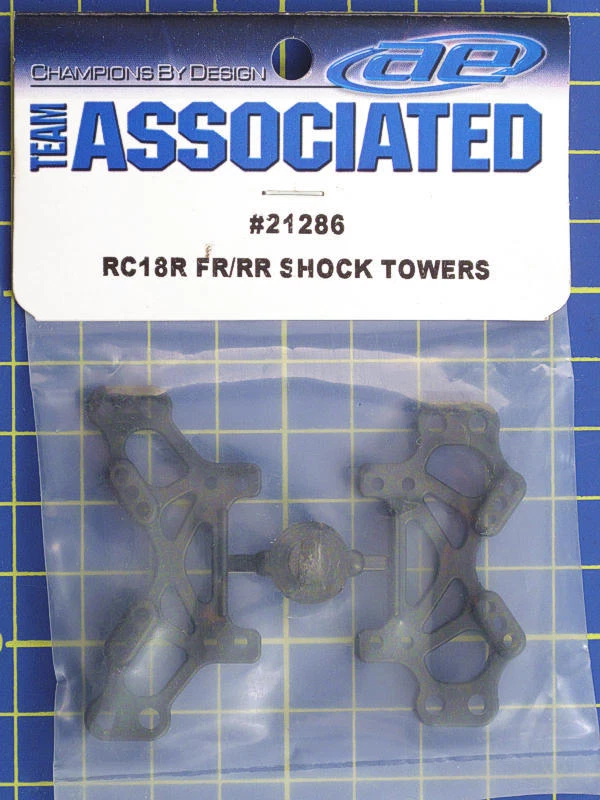 Team Associated RC18R Front Rear Shock Towers 21286 modeling - Image 1 of 1