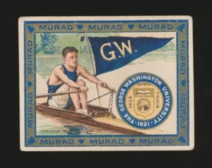 1910 T51 Murad COLLEGE SERIES (51-75) -GEORGE WASHINGTON UNIVERSITY (Rowing) - Picture 1 of 2