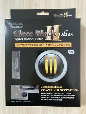 AUDIOTRAK Glass Black2plus 1m fiber OPTICAL digital cable GlassBlack 2 plus 1.0m - Image 1 of 4