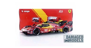 DAMAGED MODEL FD #207-BBURAGO 1/24-FERRARI 499P 3.0L Turbo V6-Winner 24h LM2024 - Picture 1 of 10