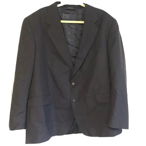 Pendleton Woolen Mills Mens Wool Blazer Suit Jacket Size 46 Navy Blue 2 Button - Picture 1 of 6