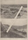 2 Photos, Deutsch.Stellungen auf der Cote Lorraine, Karte zur Osterschlacht 1915