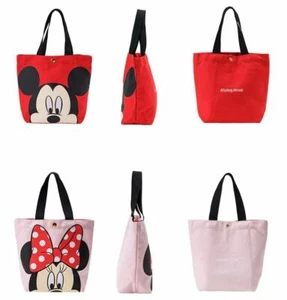 NEW Mickey or Minnie Small Canvas Bag Tote - Picture 1 of 11