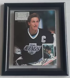 1990 BECKETT 1 WAYNE GRETZKY AUTOGRAPH SIGNED NHL HOCKEY MAGAZINE FRAMED KSA COA - Picture 1 of 8