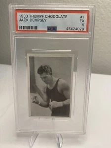 1933 Trumpf Chocolate #1 Jack Dempsey PSA 5 Excellent - Picture 1 of 4