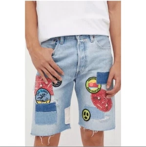 New Levi's 501 150th Anniversary Original Rip & Repair Patchwork SZ 31 Deadstock - Picture 1 of 15