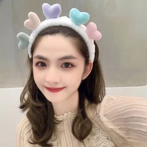 Hair Accessories Cartoon Plush Headband Wash Face Hair Band Elastic Hair Turban - Zdjęcie 1 z 17
