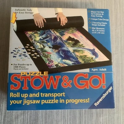 🧩🛅 Ravensburger Puzzle Stow & Go - Roll Up Mat for Easy Storage - Up to 1500pc - Image 1 of 4