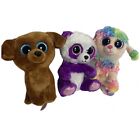3 Ty Beanies Boos Babies Rainbow, Dougie, Boom Boom Plush Stuffed Animal Toy 7”