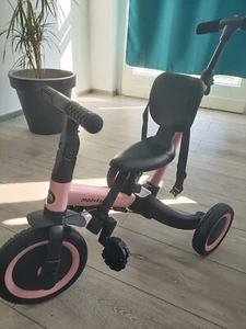 laufrad kinder 6 In1-drei Rahd Mit Stange Ab 1 Jahr -Moovke - Rosa - Bild 1 von 5