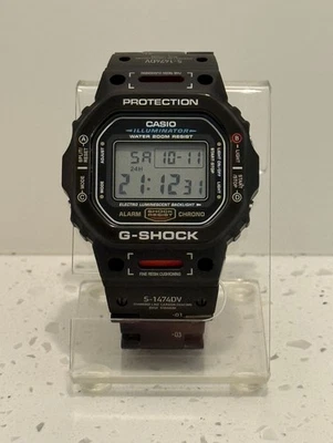 Casio G-Shock DW-5600E (1545 Module) “Mecha Warrior” Black Modified Wrist Watch - Image 1 of 4