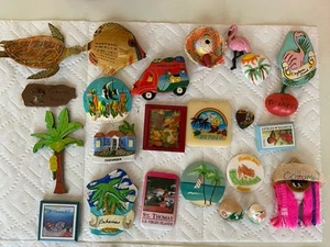 Lot of 24 Vintage magnets from Caribbean islands and Mexico - Picture 1 of 11