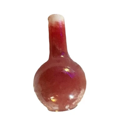 "Jarrón chino antiguo de sangre de caja de 4"" raro" Foto 1 de 4