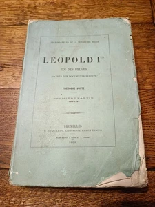 Livre Leopold Ier Roi des Belges Première partie de 1868 (1-2) - Imagen 1 de 9