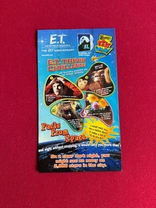2002, Wendy's, "E.T.", "Un-Used", Kids Meal Paper Bag (Scarce / Vintage) - Picture 1 of 3
