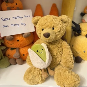Oso Jellycat Baxter - Nuevo con etiquetas - Retirado y muy raro - Envío rápido desde EE. UU. - Imagen 1 de 5