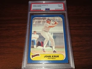 1986 Fleer Update Baseball #U61 John Kruk Rookie PSA 9 Mint Padres Phillies - Bild 1 von 3