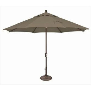 SimplyShade 11 ft. Catalina Octagon Push Button Tilt Market Umbrella Taupe - Picture 1 of 1
