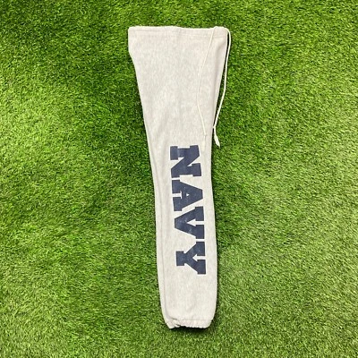 Pantalones deportivos vintage azul marino Naval Academy Champion tejido inverso talla pequeña gris años 80 Foto 1 de 4