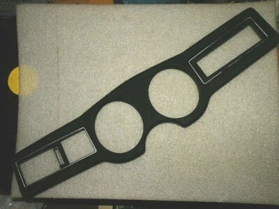 1973-75 BUICK CENTURY & REGAL BLACK INSTRUMENT PANEL TRIM PLATE 1237848 NOS GM - Image 1 of 4