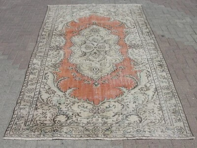 turkish floor rug, hall rug, turkish area rug, decorative boho rug, - Image 1 of 4