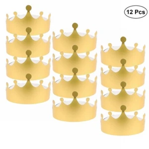 Sombrero corona de papel suministros de fiesta para disfraces duchas decoración navideña 12 piezas - Imagen 1 de 12