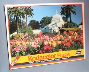 SEALED Vintage Kodacolor 1000 Piece Puzzle Conservatory of Flowers 1989 