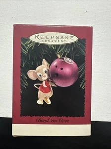 HALLMARK Keepsake 1996 BOWL EM OVER Bowling Mouse CHRISTMAS ORNAMENT Vintage - Picture 1 of 4