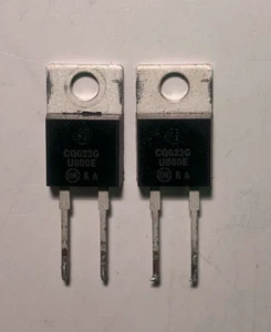 MUR880E U880E Ultrafast Recovery Diode 800V 8A TO-220 Genuine ON Semi x2 pcs - Bild 1 von 1