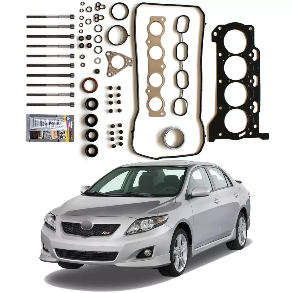 Juego de juntas de culata y pernos de culata 1ZZ 2009-2016 Toyota Corolla 1,8 L DOHC HBTO55 Foto 1 de 1